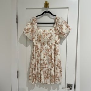 Summer dress, Size M, short-puffy sleeve